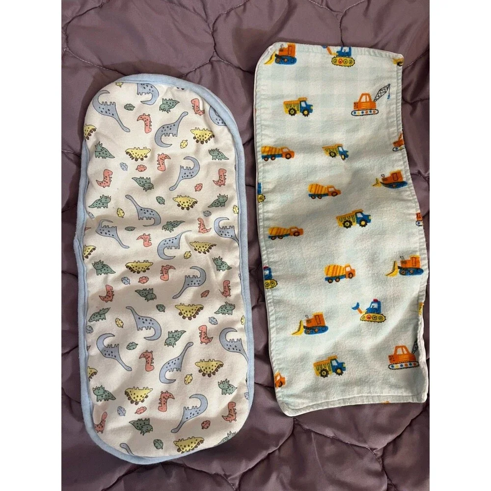 Lot of six baby burp cloths, Animals, Multicolor excellent condition